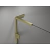 Mexen Lunar L kairiosios pusės atveriamos dušo durys 70 cm, skaidrus, šlifuotas auksinis - 834L-070-000-55-00-L