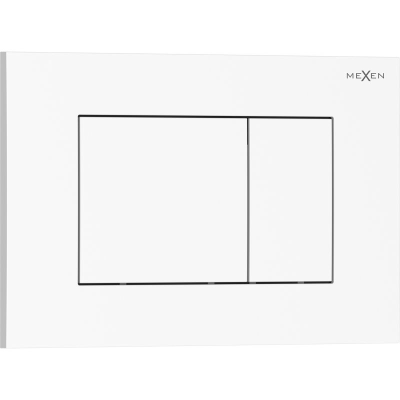 Mexen Tex 02 nuleidimo mygtukas, blizgus baltas - 6102-01