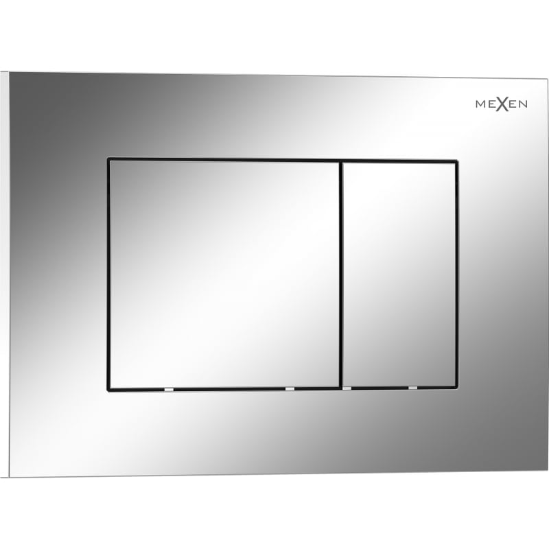 Mexen Tex 02 praplovimo mygtukas, blizgus chromas - 6102-03