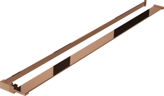 Mexen lentyna dušo sienelei su rankšluosčių laikikliu, rožinis auksas - 800-02-60