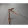 Mexen Lunar L kairinė dušo durys, atsidarančios į kairę 80 cm, skaidrios, šlifuotas varis - 834L-080-000-65-00-L