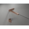 Mexen Lunar L kairinė dušo durys, atsidarančios į kairę 80 cm, skaidrios, šlifuotas varis - 834L-080-000-65-00-L