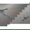 Mexen Lunar L kairiosios pusės dušo durys 125 cm, permatomos, šlifuotas varis - 834L-125-000-65-00-L