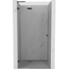Mexen Lunar L kairiosios pusės atveriamos dušo durys 120 cm, skaidrios, šlifuotas gun grey - 834L-120-000-66-00-L