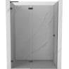 Mexen Lunar L kairiųjų durų dušo durys, 140 cm, skaidrios, šlifuotas gun gray - 834L-140-000-66-00-L