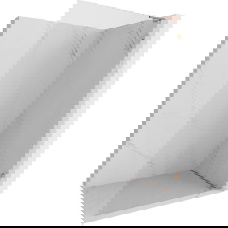 Mexen Lunar L dušo sienelė ėjimui dešinė 100 x 200 cm, skaidrus 8 mm, šlifuotas varis - 830L-100-000-65-00-P