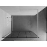 Mexen Kioto dušo siena Walk-in 100 x 200 cm, juodas raštas 8 mm, balta - 800-100-101-20-78