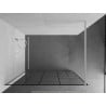 Kioto dušo pertvara Walk-in 110 x 200 cm, juodas raštas 8 mm, balta - 800-110-101-20-78