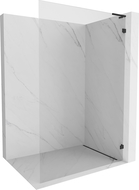 Mexen Lunar L dušo sienelė Walk-in dešinė 70 x 200 cm, skaidri 8 mm, juoda - 830L-070-000-70-00-P