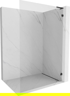 Mexen Lunar L dušo sienelė Walk-in dešinė 90 x 200 cm, skaidri 8 mm, juoda - 830L-090-000-70-00-P