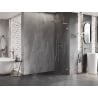 Mexen Lunar L dušo sienelė Walk-in dešinė 90 x 200 cm, skaidri 8 mm, šlifuotas nikelis - 830L-090-000-97-00-P