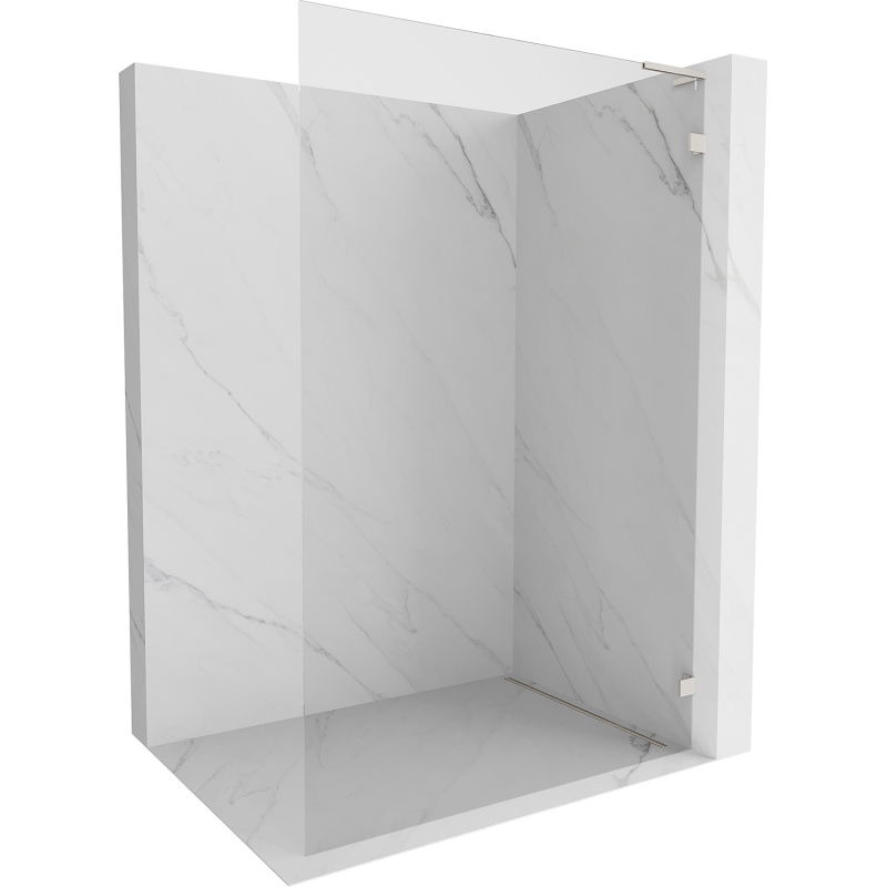 Mexen Lunar L dušo sienelė Walk-in dešinė 100 x 200 cm, skaidri 8 mm, šlifuotas nikelis - 830L-100-000-97-00-P