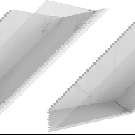 Mexen Lunar L dušo sienelė Walk-in dešinė 100 x 200 cm, skaidri 8 mm, šlifuotas nikelis - 830L-100-000-97-00-P