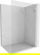 Mexen Lunar L dušo sienelė Walk-in dešinė 100 x 200 cm, skaidri 8 mm, šlifuotas nikelis - 830L-100-000-97-00-P