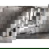 Mexen Lunar L dušo sienelė Walk-in dešinė 100 x 200 cm, skaidri 8 mm, šlifuotas nikelis - 830L-100-000-97-00-P