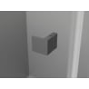 Mexen Lunar L kairiųjų varstomų dušo durų 70 cm, skaidrios, tamsaus metalo spalvos - 834L-070-000-95-00-L
