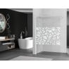 Mexen Kioto dušo siena Walk-in 120 x 200 cm, baltas raštas 8 mm, balta - 800-120-101-20-85