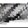 Mexen Lunar L kairiosios pusės dušo durys, 85 cm, permatomos, gun metal - 834L-085-000-95-00-L
