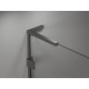 Mexen Lunar L atveriamos dešinės dušo durys 110 cm, permatomos, ginklų metalo - 834L-110-000-95-00-L