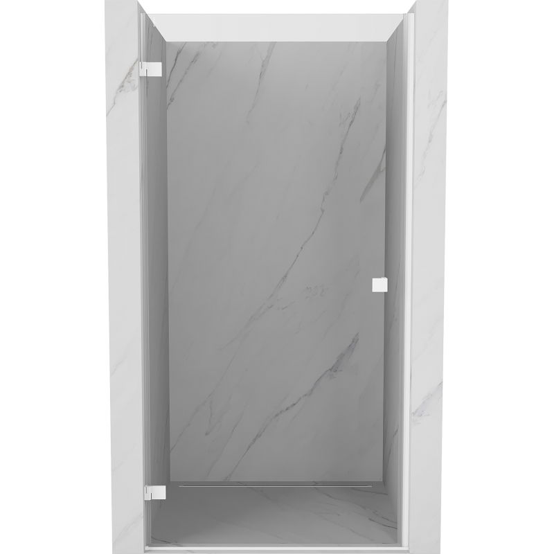 Mexen Lunar-B atveriamos durys dušui, kairės 60 cm, permatomos, baltos - 832-060-000-20-00-L