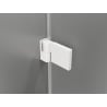 Mexen Lunar-B atveriamos durys dušui, kairės 60 cm, permatomos, baltos - 832-060-000-20-00-L