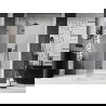 Mexen Lunar L dušo durys, atidaromos į kairę 135 cm, skaidrios, gun metal - 834L-135-000-95-00-L