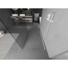 Mexen Kioto laisvai stovinti dušo sienelė 100 x 200 cm, permatoma 8 mm, balta - 800-100-002-20-00