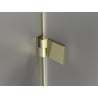 Mexen Lunar-B kairiųjų durys dušo kabina 60 cm, skaidri, auksinė - 832-060-000-50-00-L