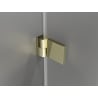 Mexen Lunar-B kairiųjų durys dušo kabina 60 cm, skaidri, auksinė - 832-060-000-50-00-L