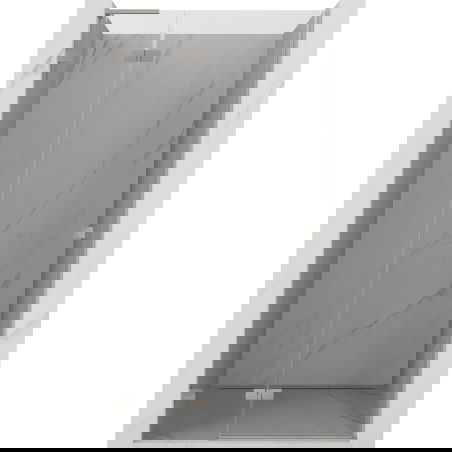 Mexen Lunar L kairiniai dušo durys kairės 90 cm, permatomos, šlifuotas nikelis - 834L-090-000-97-00-L