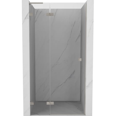 Mexen Lunar L varžtas durys, iš kairės 100 cm, permatomas, šlifuotas nikelis - 834L-100-000-97-00-L