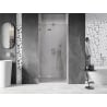 Mexen Lunar L dušo durys, atveriamos kairės 110 cm, skaidrios, šlifuoto nikelio - 834L-110-000-97-00-L