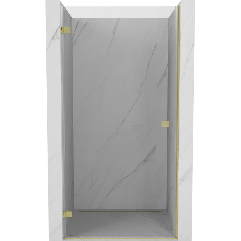 Mexen Lunar-B dušų durys atveriamos kairės 85 cm, permatomos, aukso šepetėliu - 832-085-000-55-00-L