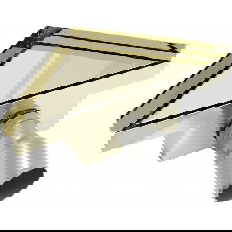 Mexen Flat-T M13 trikampis grindų latakas 20 x 20 cm, auksinis - 1510320