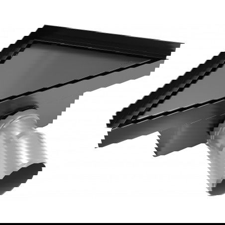 Mexen Flat-T M13 trikampis grindų nutekamasis 20 x 20 cm, juodas - 1710320