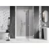 Mexen Lunar L dešinės pusės dušo durys, 140 cm, permatomos, chromuotos - 834L-140-000-01-00-P