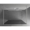 Mexen Kioto laisvai stovinti dušo pertvara 120 x 200 cm, grafitas 8 mm, balta - 800-120-002-20-40