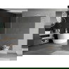 Mexen Kioto pastatoma dušo sienelė 100 x 200 cm, Veidrodis 8 mm, Balta - 800-100-002-20-50