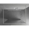Mexen Kioto laisvai pastatoma dušo siena 100 x 200 cm, veidrodis 8 mm, balta - 800-100-002-20-50