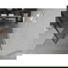 Mexen Kioto pastatoma dušo sienelė 100 x 200 cm, Skaidrus/Juodas raštas 8 mm, Balta - 800-100-002-20-70