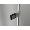 Mexen Lunar-B kairės pusės dušo durys, 60 cm, skaidrus stiklas, šlifuotas nikelis - 832-060-000-97-00-L