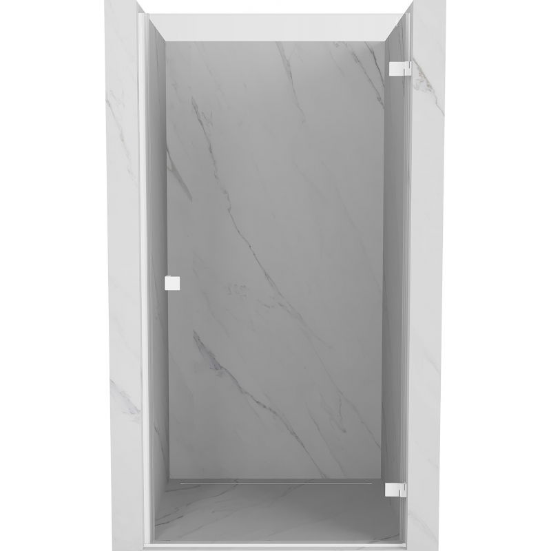 Mexen Lunar-B dešinės pusės dušo durys, 60 cm, skaidrios, baltos - 832-060-000-20-00-P