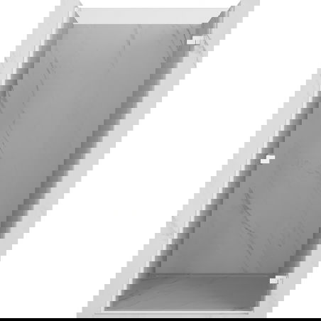 Mexen Lunar-B dešinės pusės dušo durys 85 cm, permatomos, baltos - 832-085-000-20-00-P