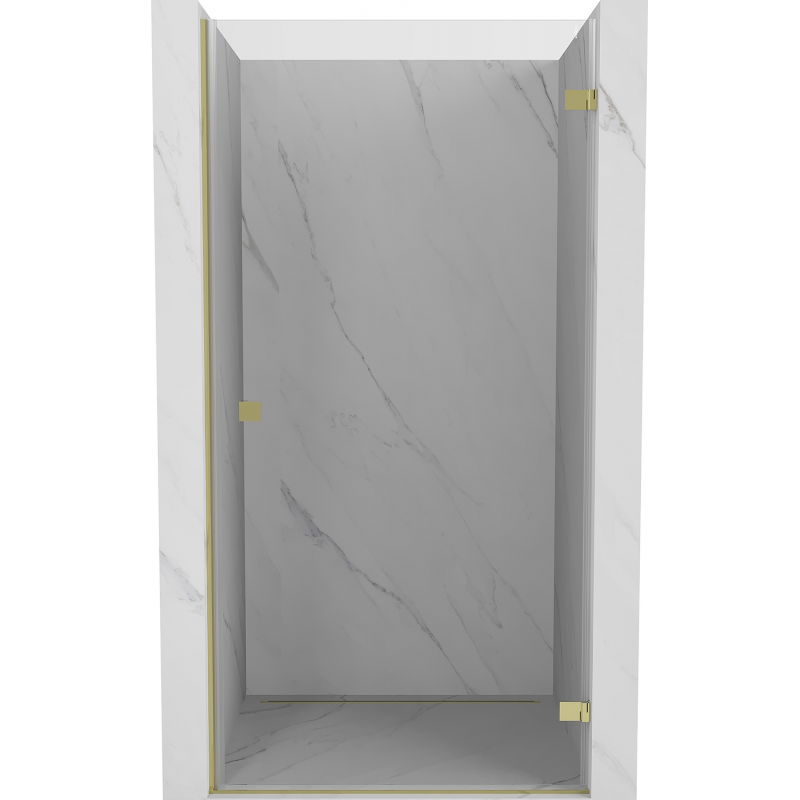 Mexen Lunar-B dušo durys, atidaromos dešinės 95 cm, skaidrios, auksinės - 832-095-000-50-00-P