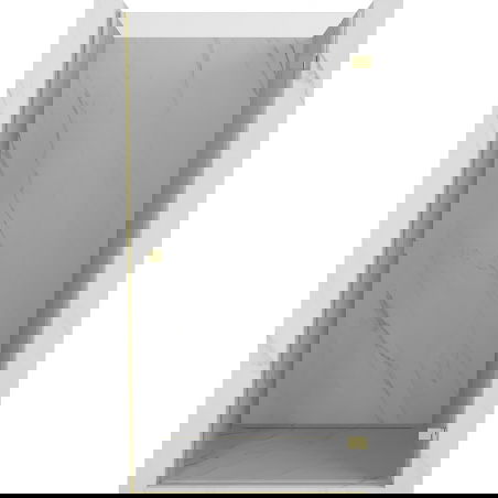 Mexen Lunar-B atveriamos dušo durys dešinės 100 cm, skaidrios, auksinės - 832-100-000-50-00-P