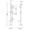 Mexen DQ05 stumdomas dušo komplektas, Chromo - 785054581-00