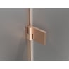 Mexen Lunar-B dešinės pusės dušo durys varstomos, 95 cm, permatomos, šlifuotas varis - 832-095-000-65-00-P