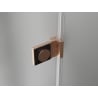 Mexen Lunar-B dešinės pusės dušo durys varstomos, 95 cm, permatomos, šlifuotas varis - 832-095-000-65-00-P