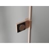 Mexen Lunar-B dešinės pusės dušo durys varstomos, 95 cm, permatomos, šlifuotas varis - 832-095-000-65-00-P