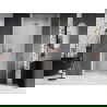 Mexen Lunar-B dešinės pusės dušo durys varstomos, 95 cm, permatomos, šlifuotas varis - 832-095-000-65-00-P